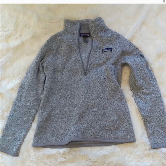 Patagonia better sweater 1/4 zip grey Small